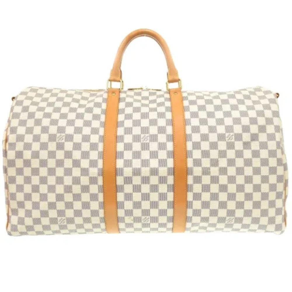 Louis Vuitton Vintage Pre-owned Fabric handbags White Unisex