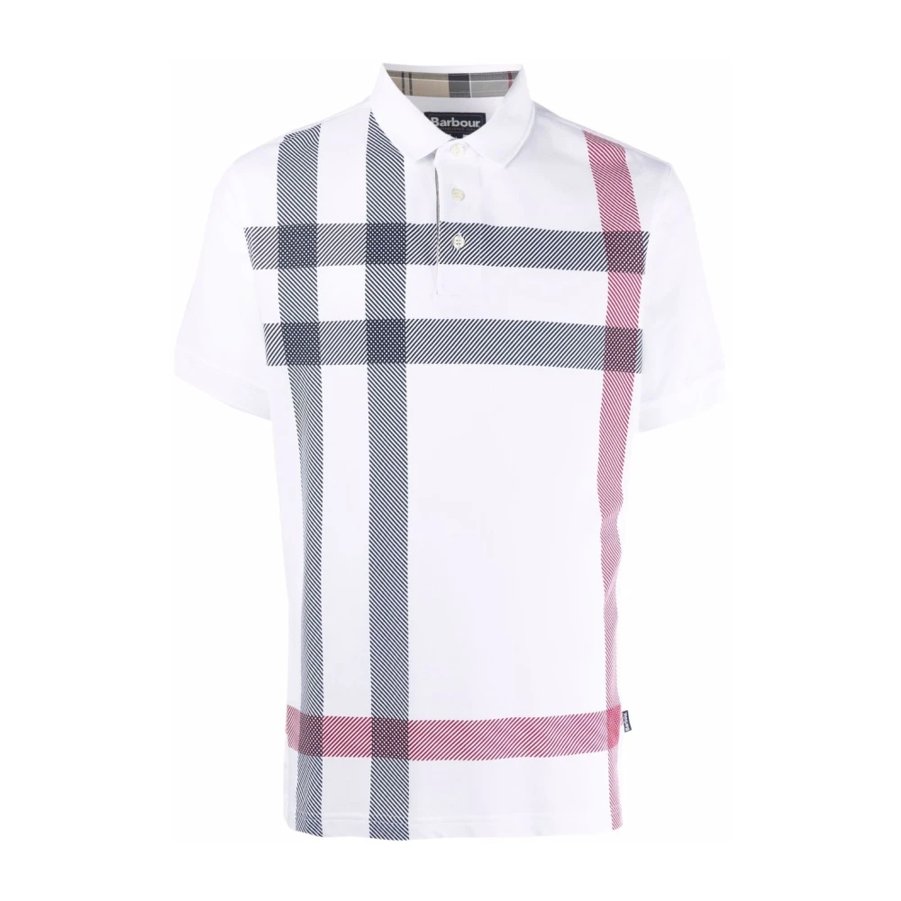 Barbour Men's Multicolor Polo Shirts, S, Blaine Tartan Piquet Polo