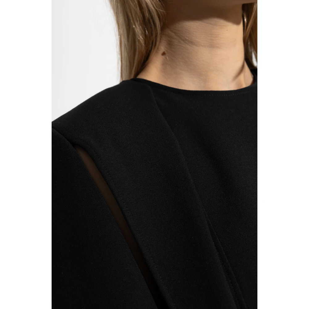 Stella Mccartney Jurk met decoratieve mouwen Black Dames