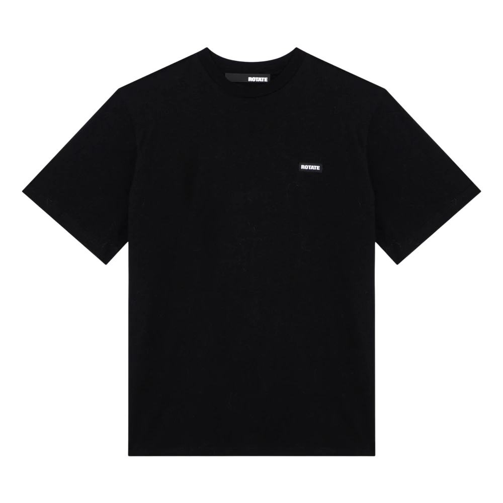 Rotate Birger Christensen Korte mouwen ronde hals T-shirt Black Dames