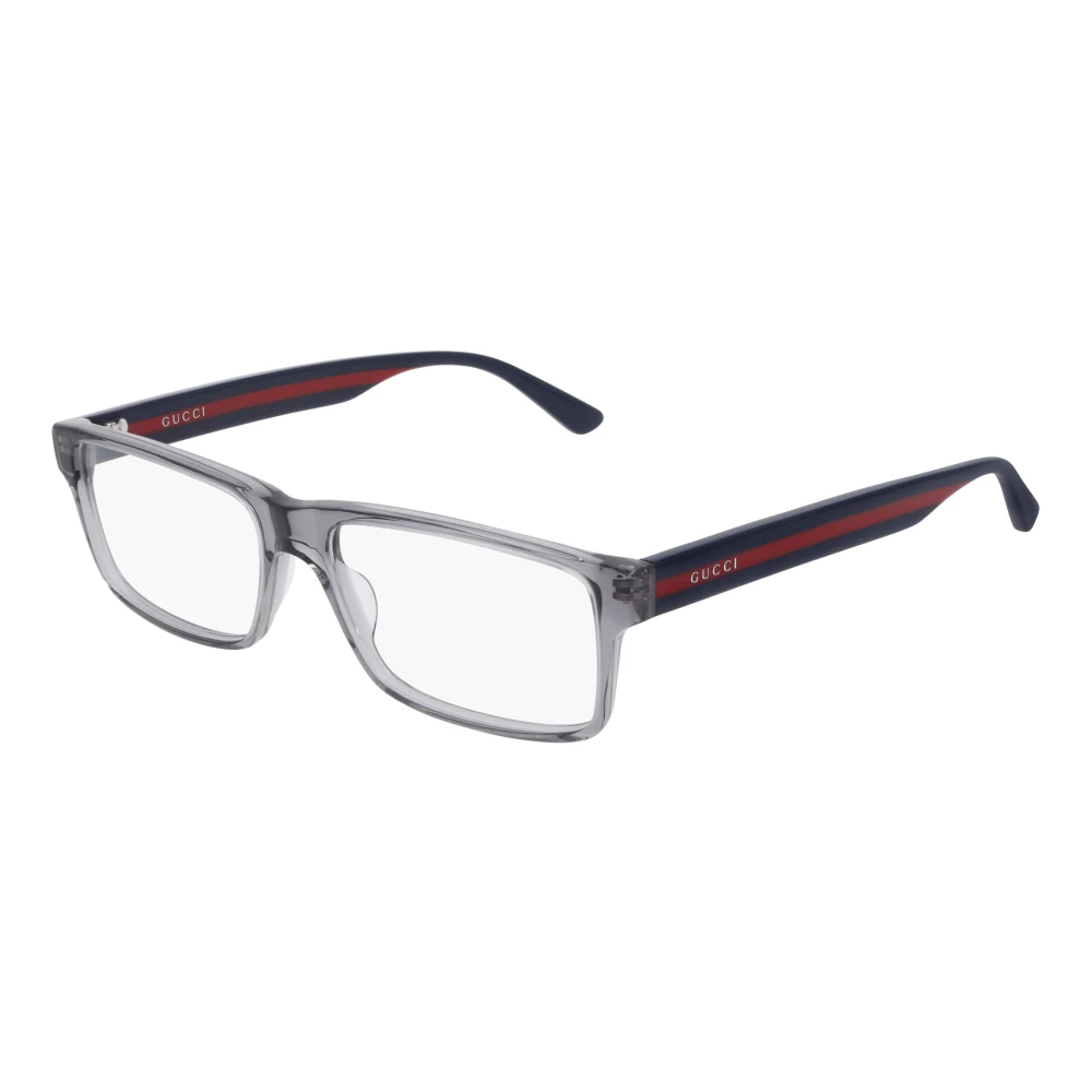 Gucci Men's Gray Rectangle Sunglasses