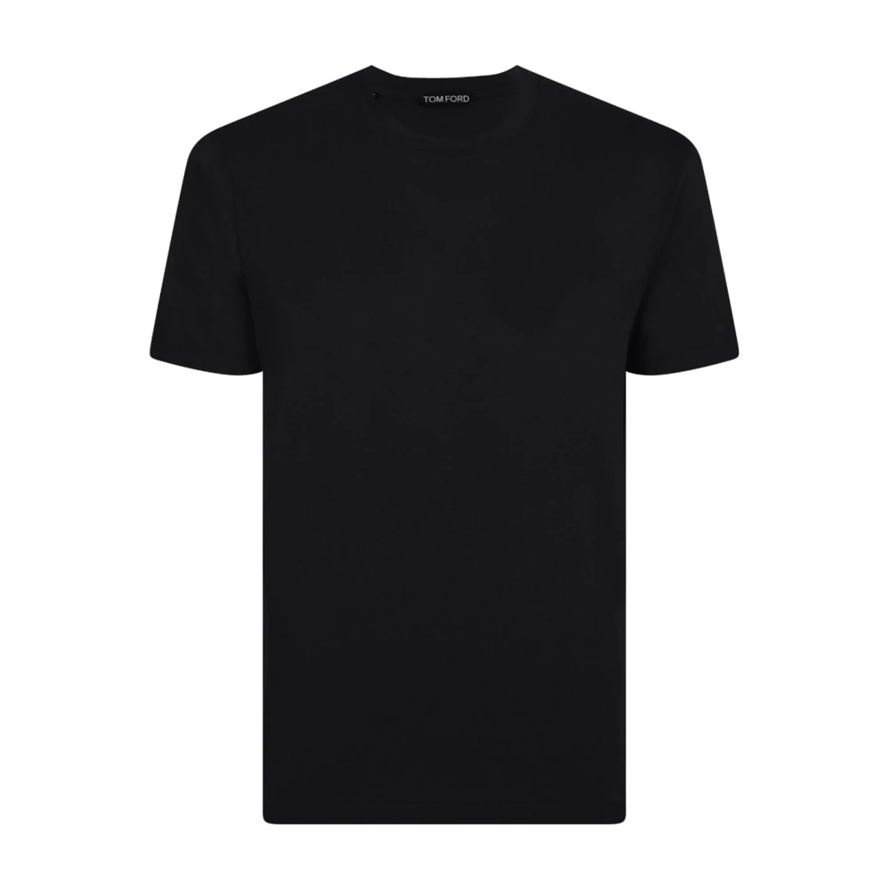 Tom Ford , T-Shirts, Male, Black, 2XL, Crew-Neck T-Shirt