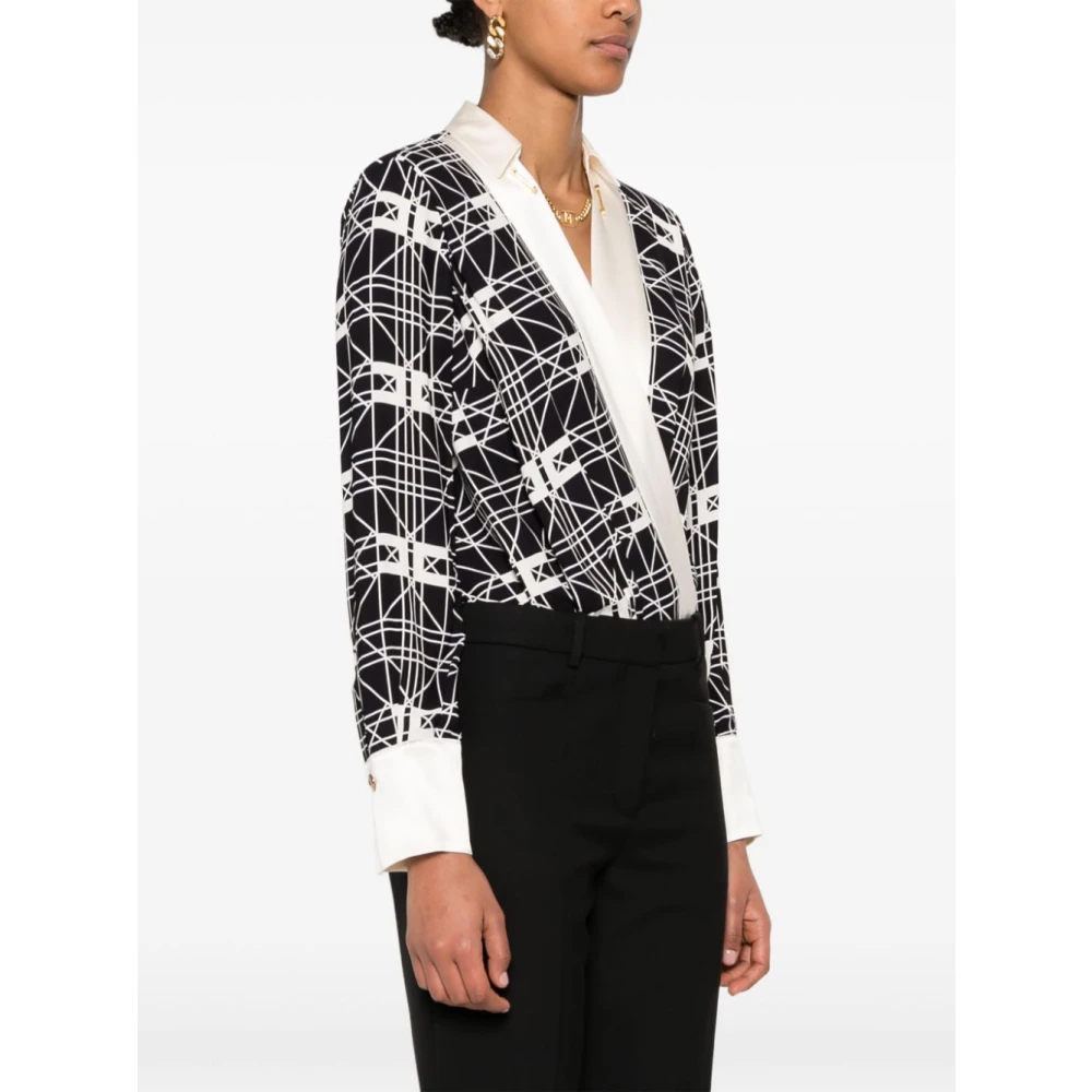 Elisabetta Franchi Stijlvolle Shirt Black Dames