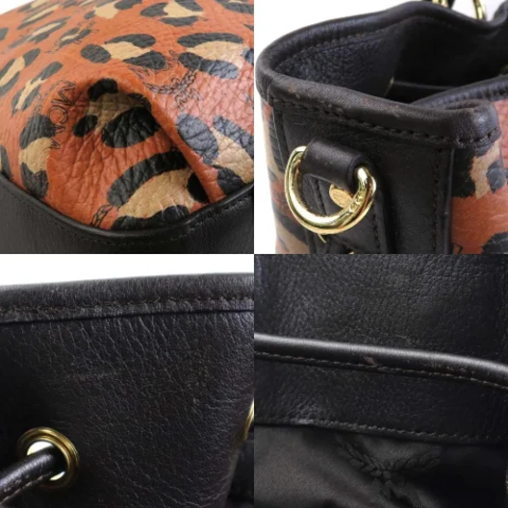 MCM Pre-owned Leather handbags Brown Dames