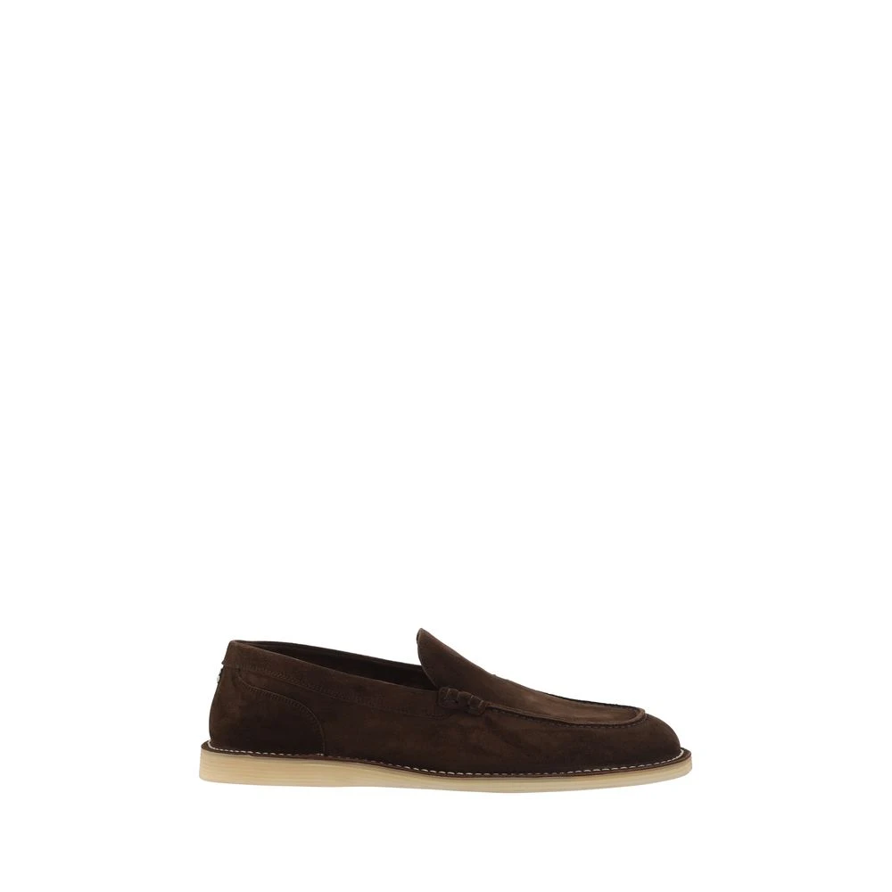 Dolce & Gabbana Mocka Loafers med Platta Halkfri Sula Brown, Herr