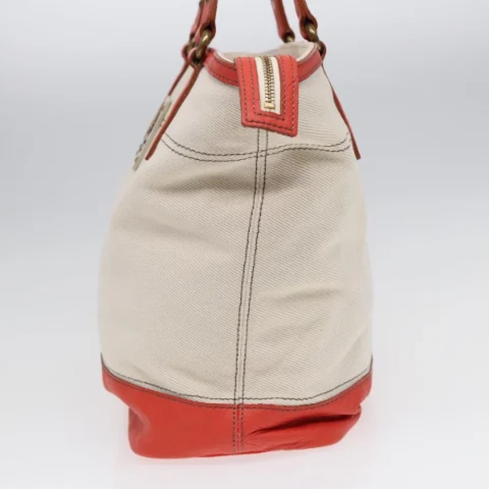 Burberry Vintage Pre-owned Canvas shoulder-bags White Dames