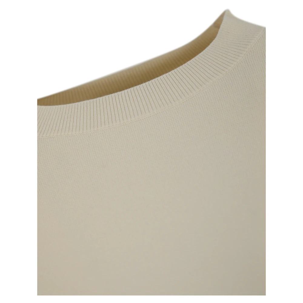 Max Mara Weekend Beige Viscose Trui met Wijde Mouwen Beige Dames