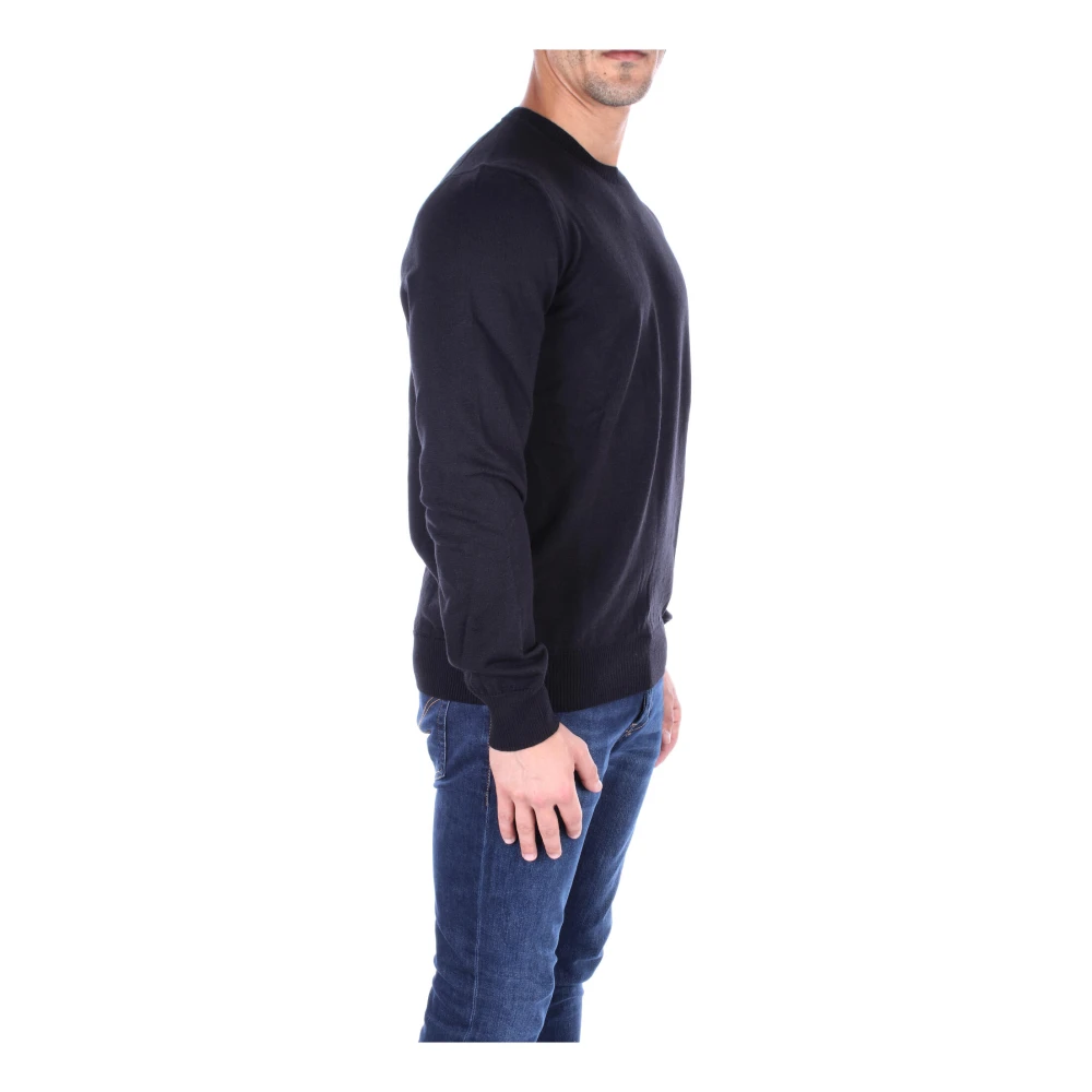 Fay Zwarte Logo Trui Black Heren
