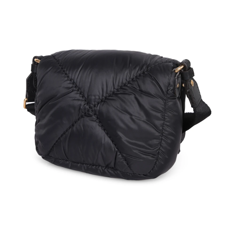 Moncler Gewatteerde Crossbody Tas met Verstelbare Band Black Dames