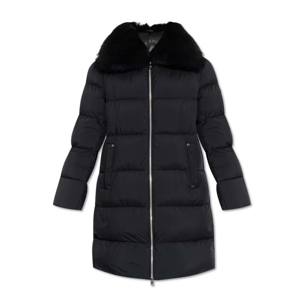 Moose Knuckles Women's Black Long Down Coat Belle Dune - Down Coats - M - Coats