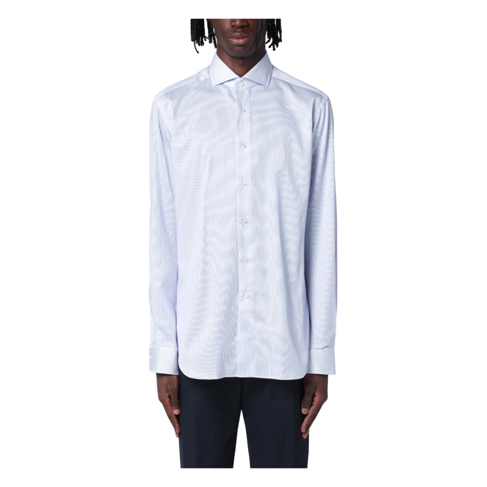 Xacus Lange Mouw Reis Shirt Blue Heren