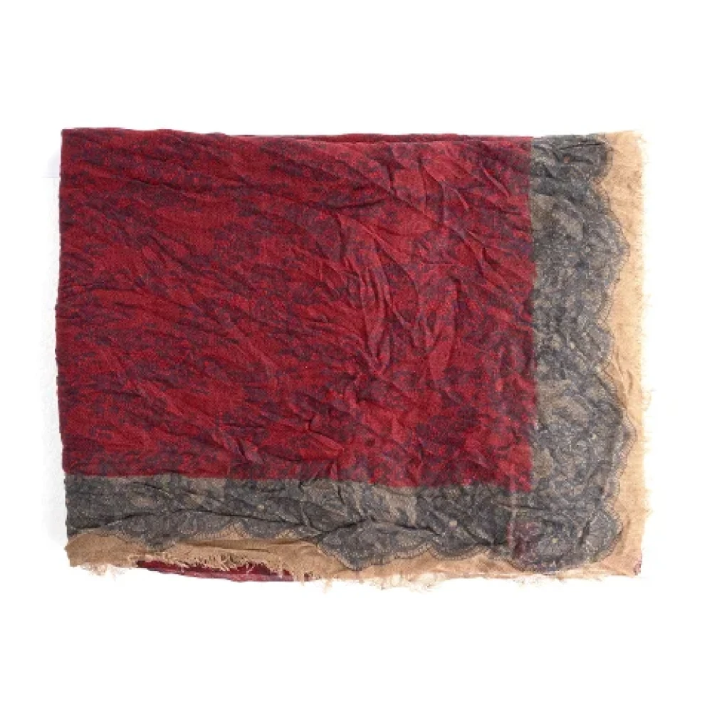 Valentino Vintage Pre-owned Cashmere scarves Red Dames