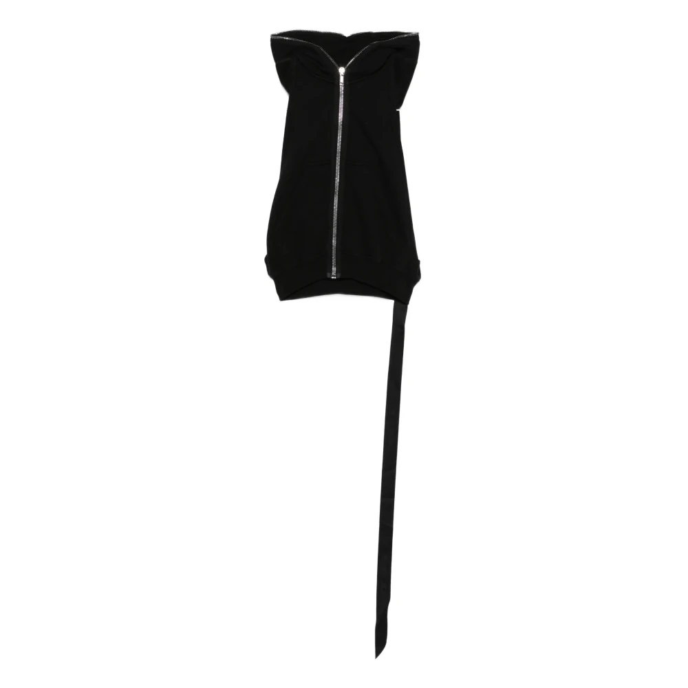 Rick Owens Women's Black Sleeveless Hooded Top - Sleeveless Tops - Xs - Tops