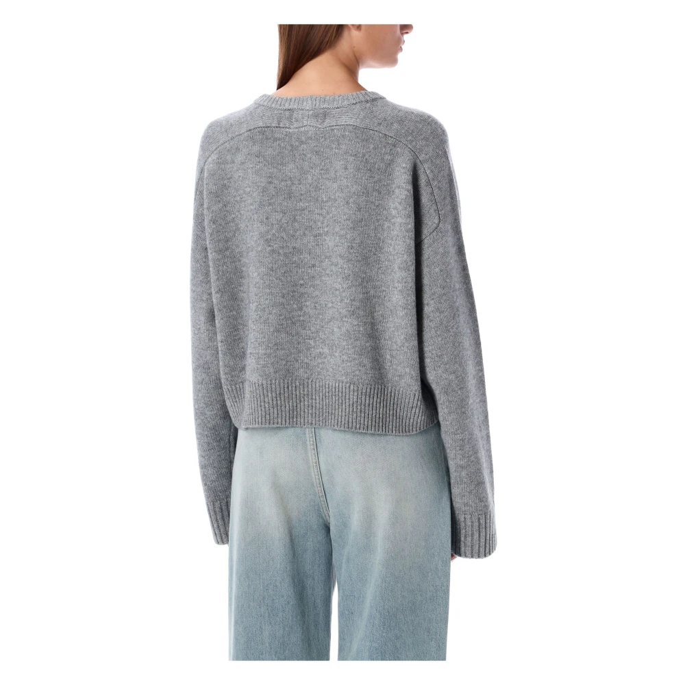 Loulou Studio Grijze Gebreide Bruzzi Sweater Aw24 Gray Dames