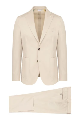 Beige Klänning Jacka med Logotyp
