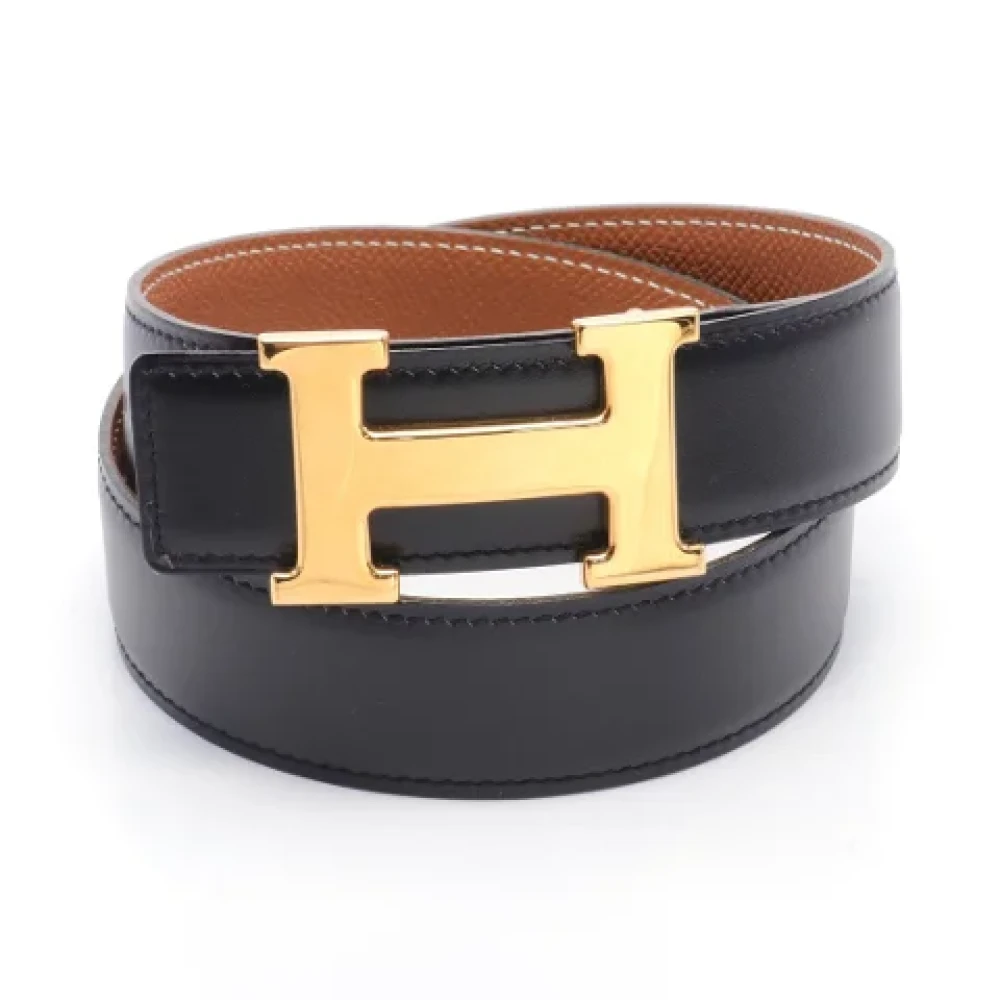Hermès Vintage Pre-owned Fabric belts Black Dames