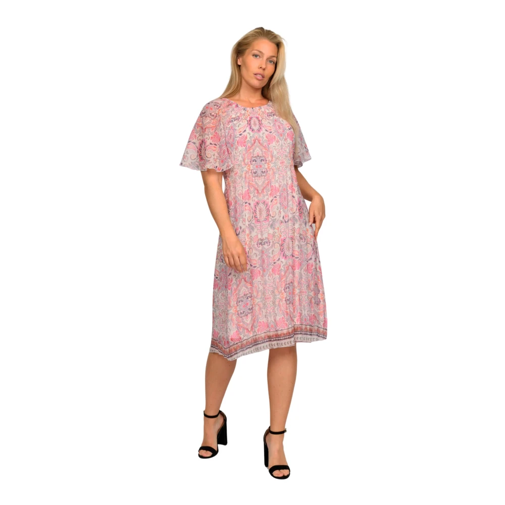 2-Biz Paisley Geplooide Jurk Dorita.Hs24 Multicolor Dames