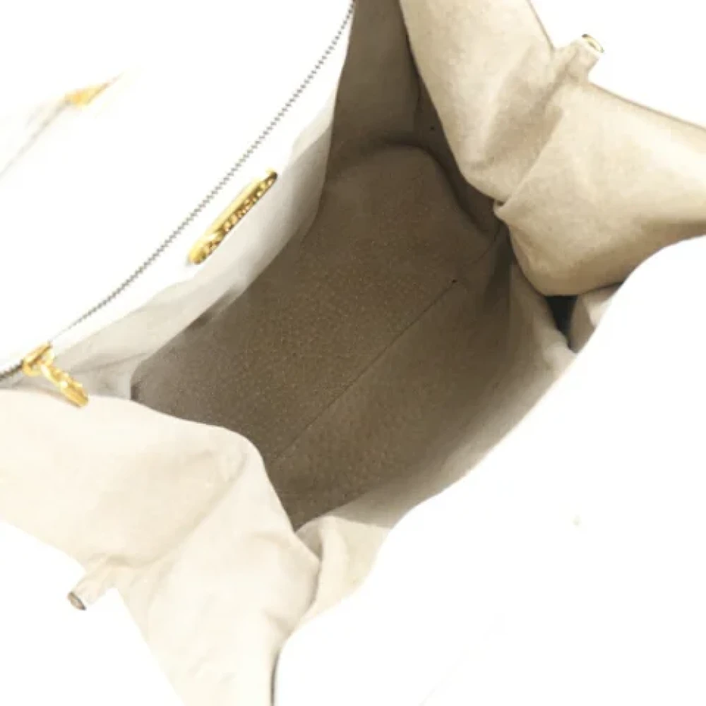 Fendi Vintage Pre-owned Leather handbags White Dames