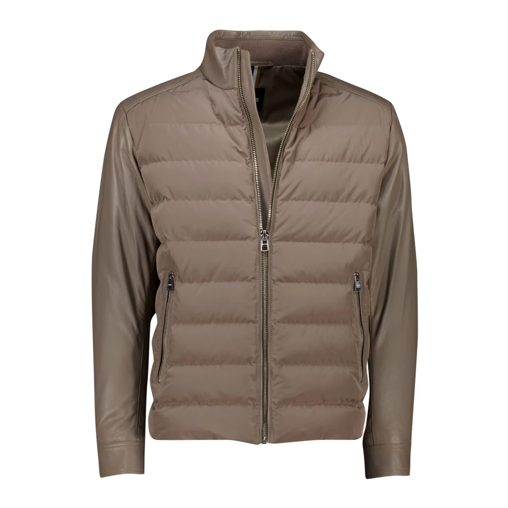 Hugo Boss Bruine Overgangsjas Brown Heren