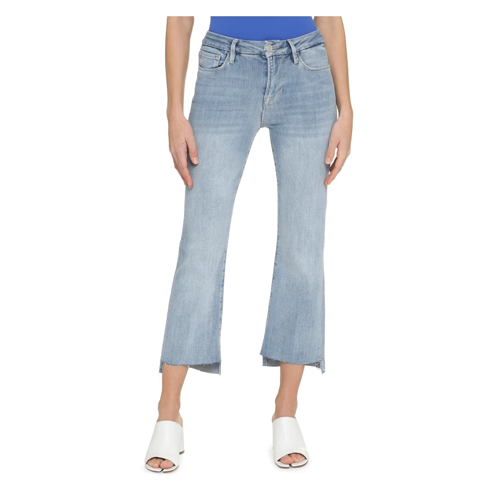 Frame Mini Boot Jeans met Contraststiksels Blue Dames