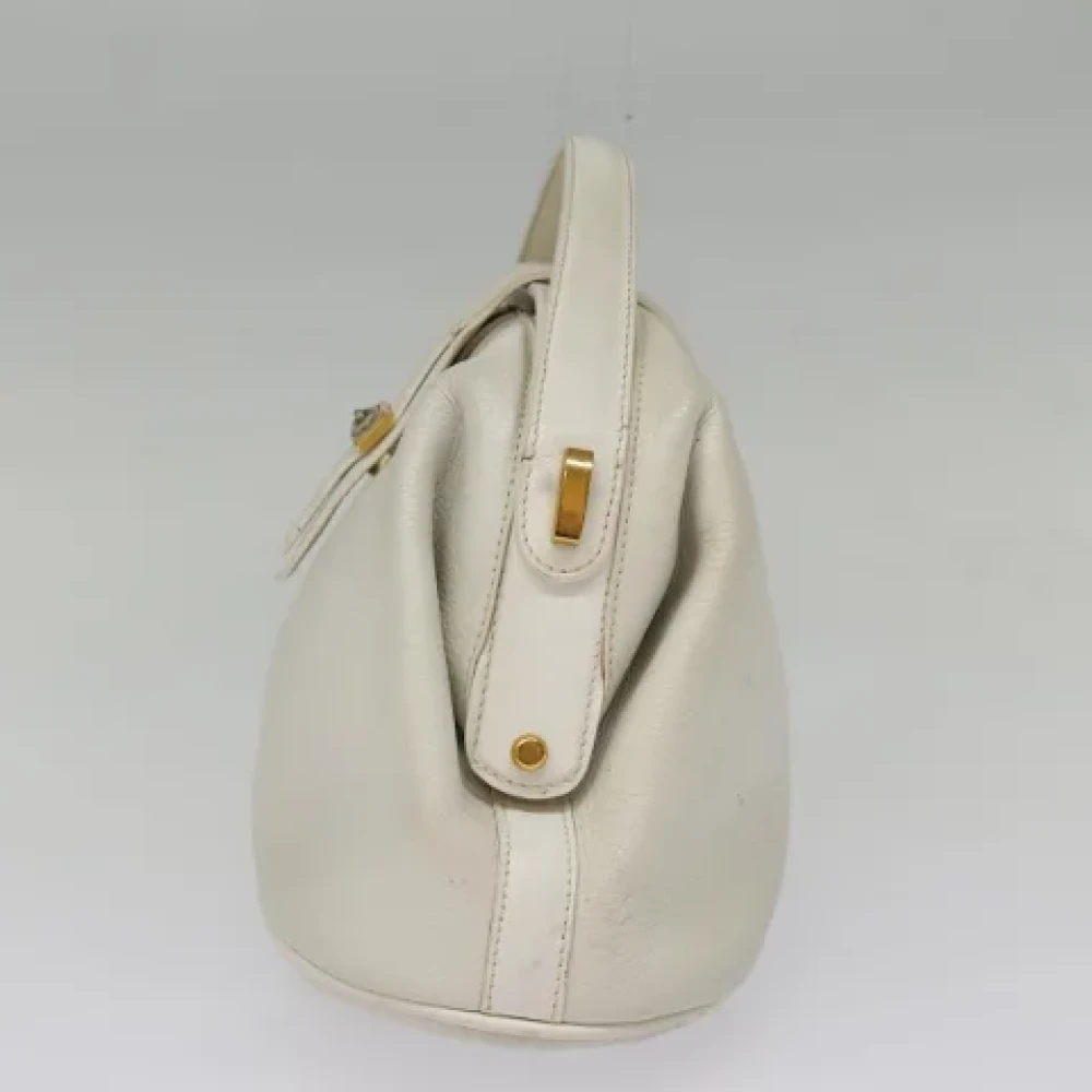 Gucci Vintage Pre-owned Leather gucci-bags Gray Dames