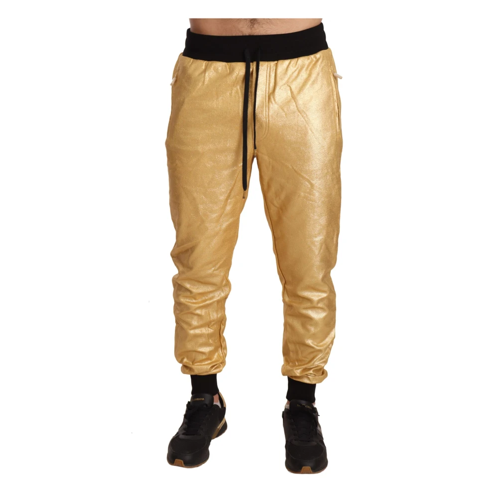 Dolce & Gabbana Gouden Jaar van het Varken Sweatpants Yellow Heren
