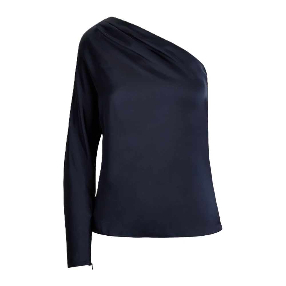 Ralph Lauren Blå Rachim Långärmad Blus Skjorta Wt Charm