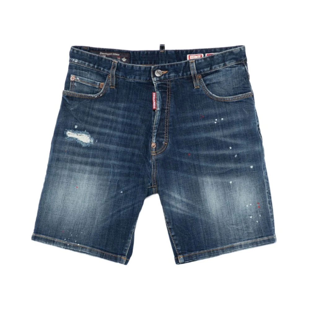 Dsquared2 Blue Marine Shorts - Male - Denim Shorts - M - Shorts