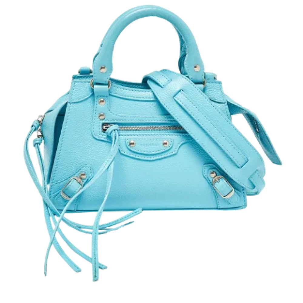 Balenciaga Vintage Pre-owned Leather totes Blue Dames