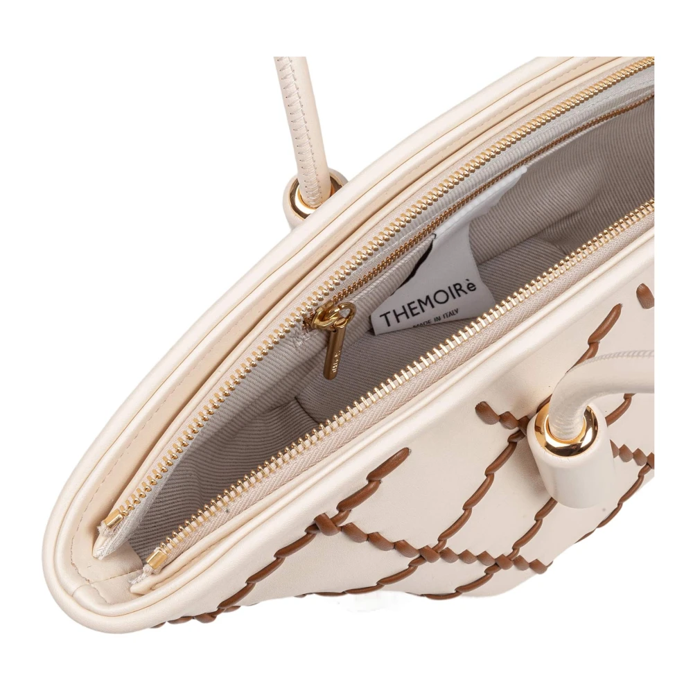 THEMOIRè Gevlochten vegan leren schoudertas Beige Dames