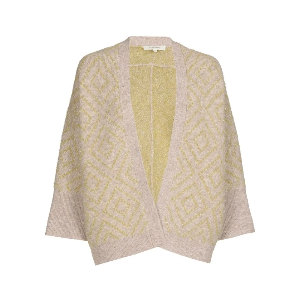Marie Méro Beige Sprankelend Detail Vest Beige Dames