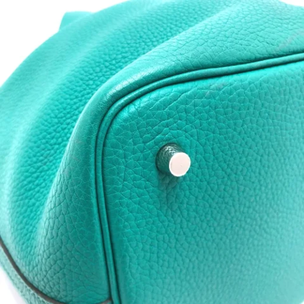 Hermès Vintage Pre-owned Leather handbags Green Dames