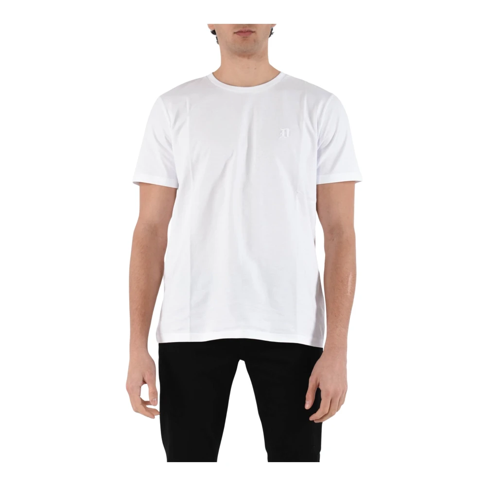 Dondup Jersey T-shirt met slim fit White Heren