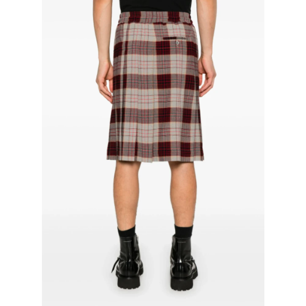 Vivienne Westwood Rode Geruite Kilt Rok Red Dames