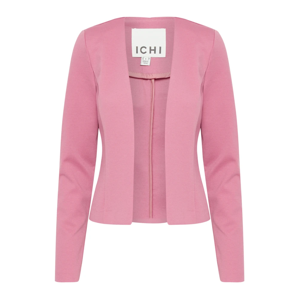 Ichi Heather Rose Open Blazer Pink Dames