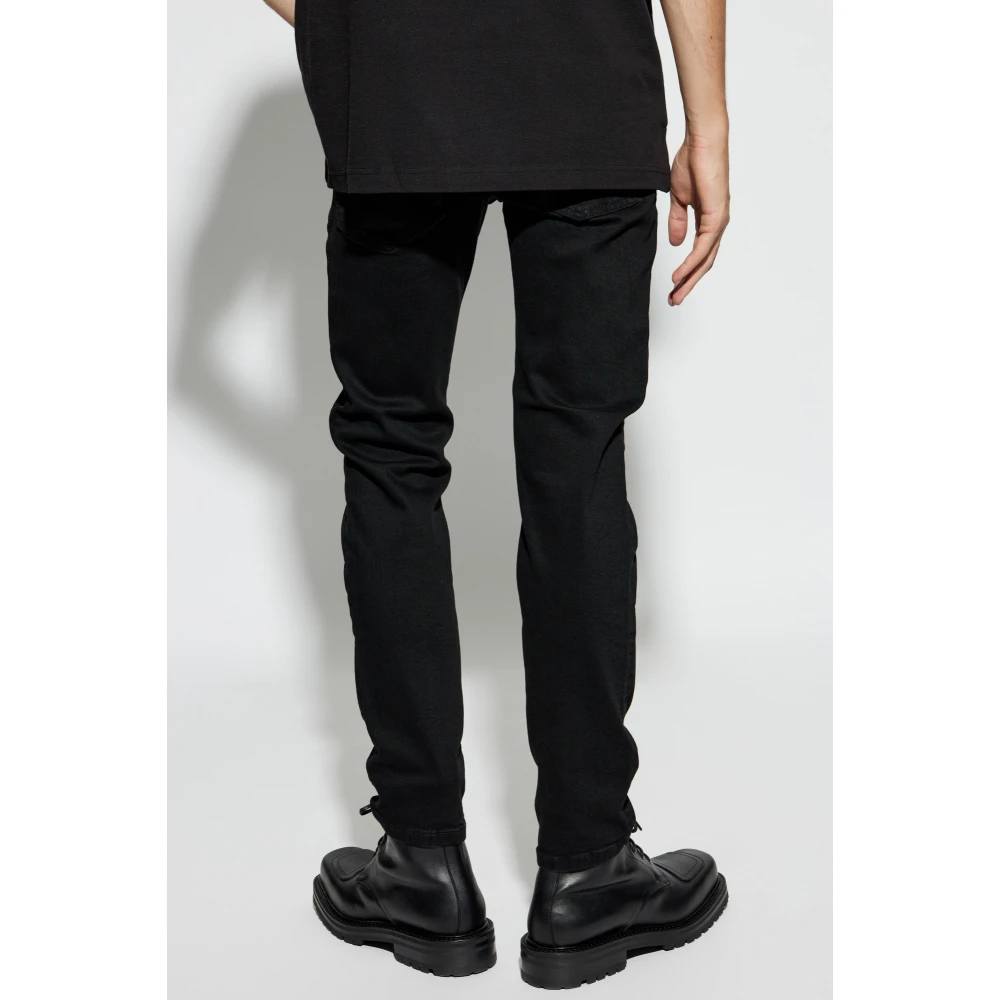 Versace Jeans Couture Jeans met logo Black Heren