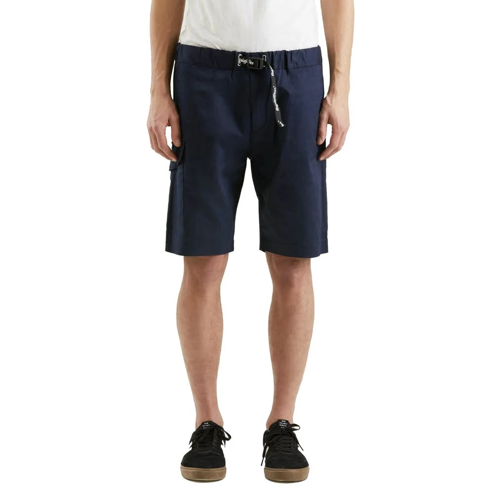 RefrigiWear Blauwe Elegante Katoenmix Shorts Blue Heren