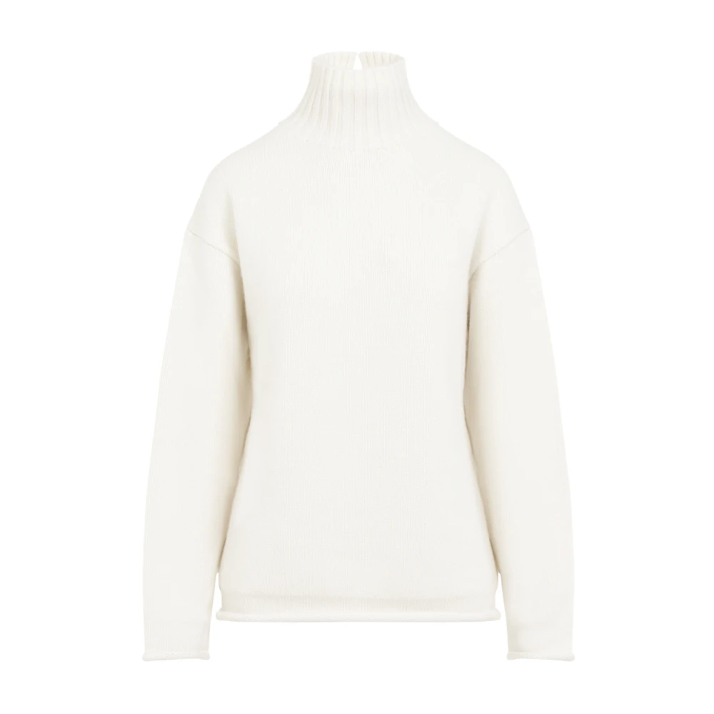 Bottega Veneta Witte Cashmere Sweater Aw24 White Dames