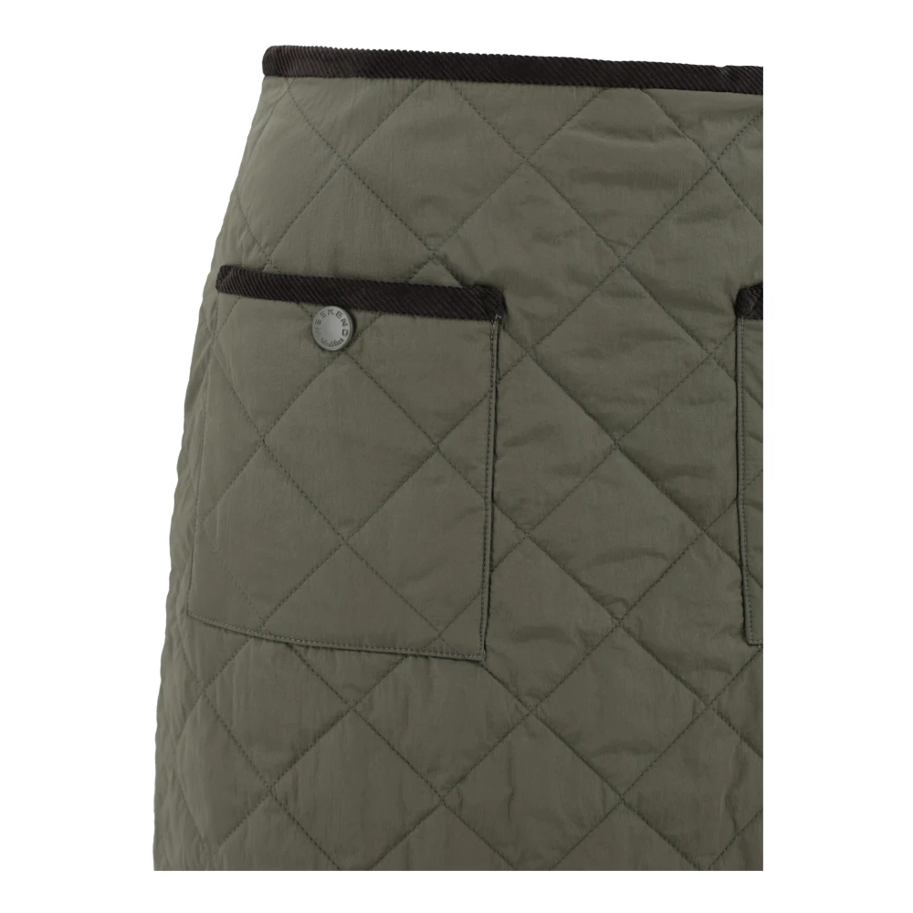 Max Mara Weekend Diamantquilted Taffeta Rok Green Dames