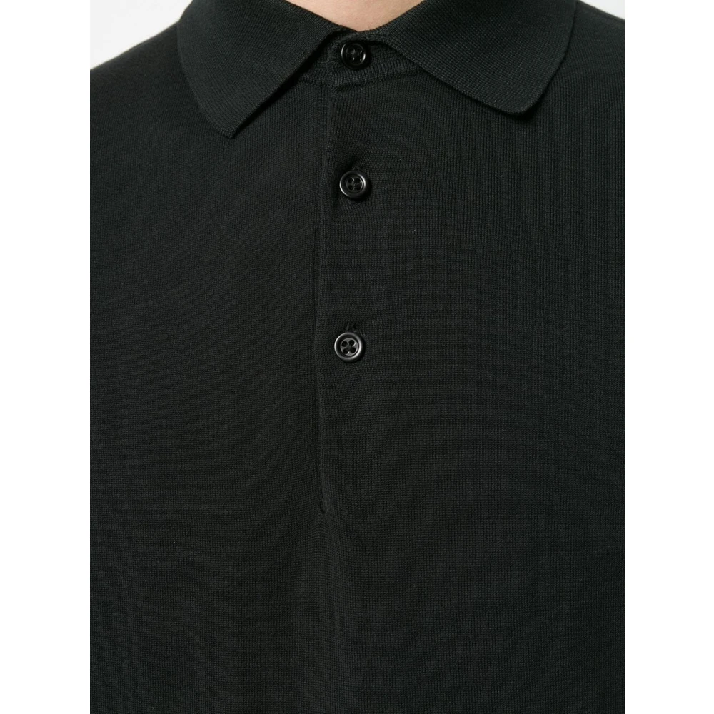 Aspesi Zwarte Polo Shirt voor Mannen Black Heren
