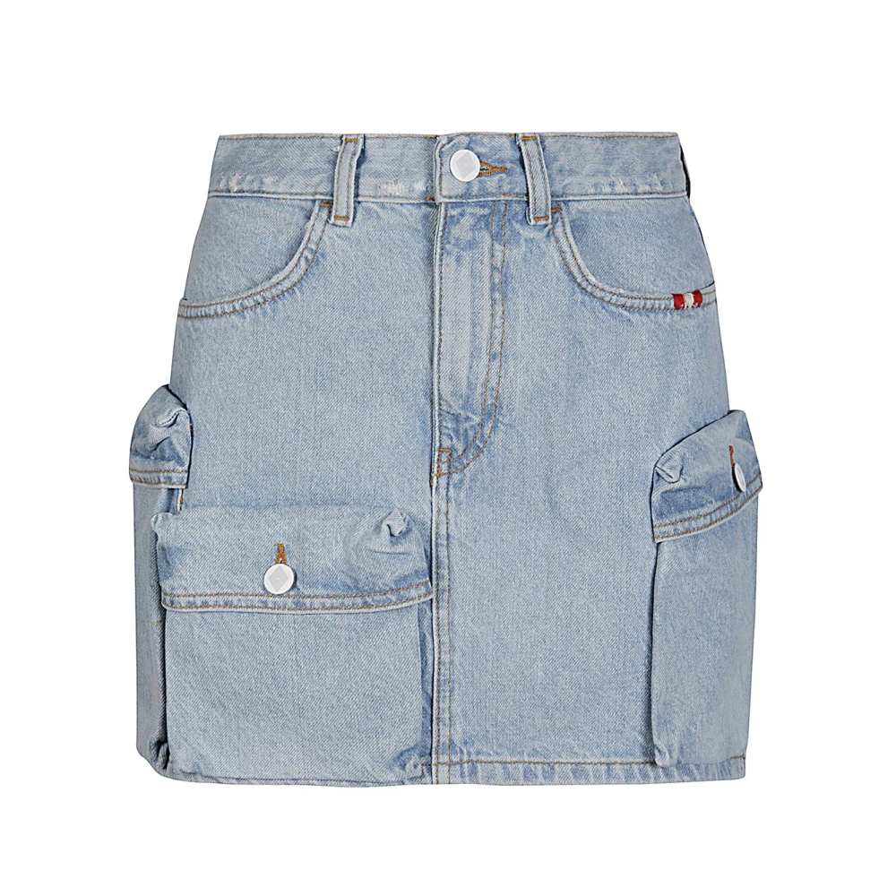 Amish Logo Denim Jeans Blue Dames