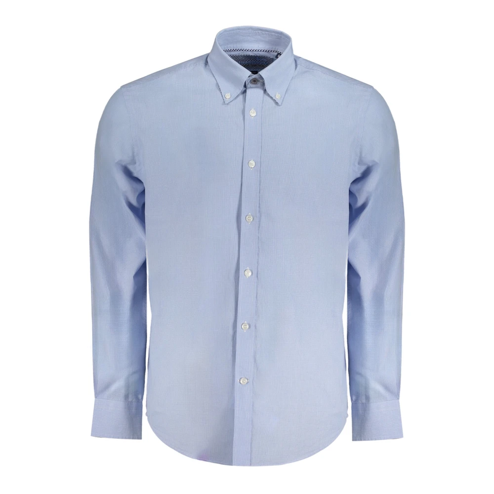 Harmont & Blaine Blauw Herenoverhemd MET Lange Mouwen Blue Heren