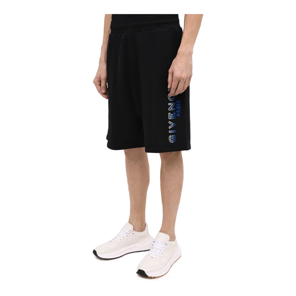 Givenchy Logo Track Shorts Black Heren