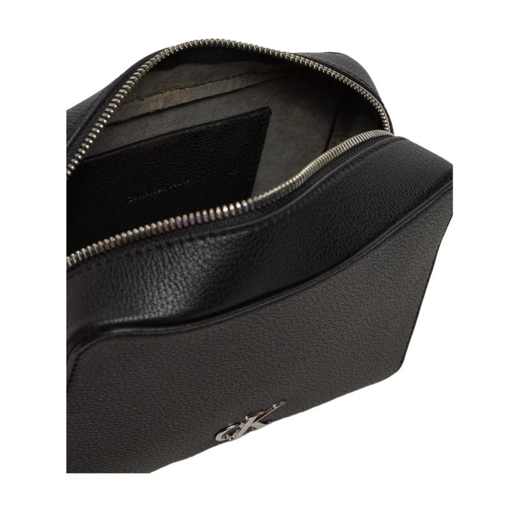 Calvin Klein Jeans Stijlvolle Polyurethaan Handtas Dames Collectie Black Dames