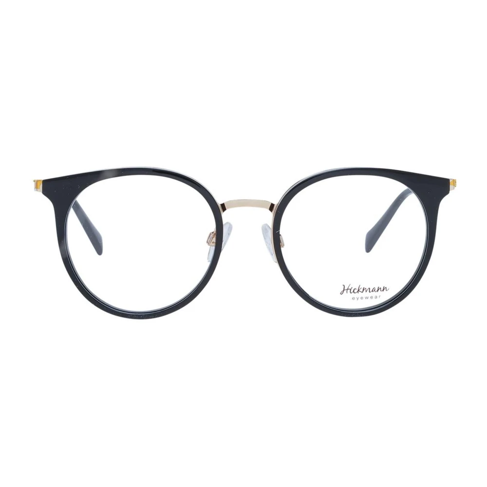 Ana Hickmann Zwarte Metalen Ronde Optische Frames Black Dames