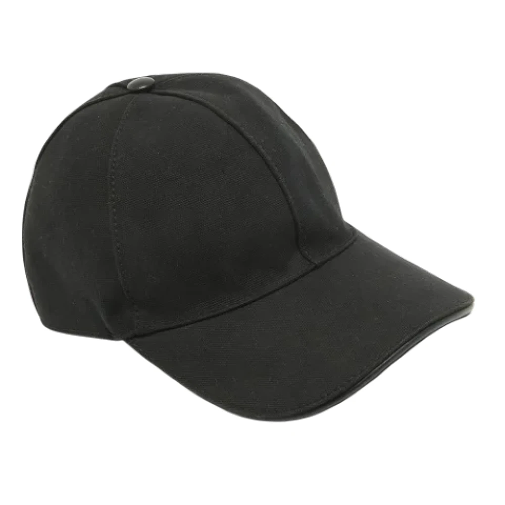 Gucci Vintage Pre-owned Canvas hats Black Dames