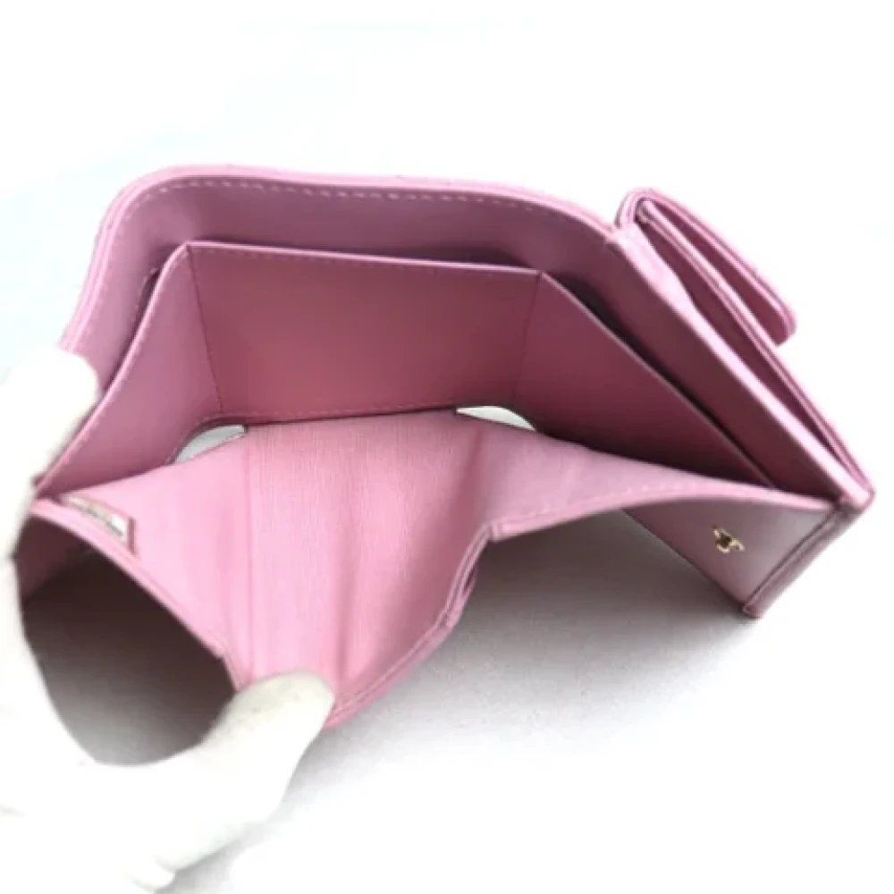 Chanel Vintage Pre-owned Leather chanel-bags Pink Dames