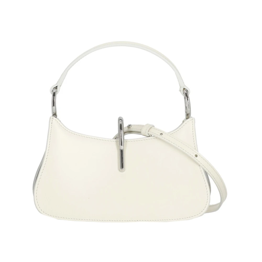 Rabanne Women's White Handbags, One Size, Micro Ring Bag