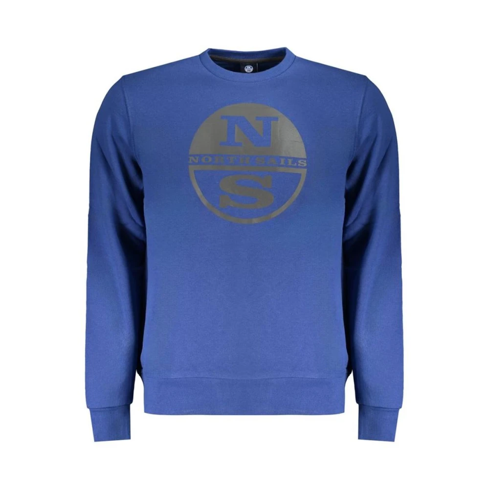 North Sails Crew Neck Sweatshirt Nslogo - Male - Sweatshirts - Blue - L - Sweatshirts & Hoodies