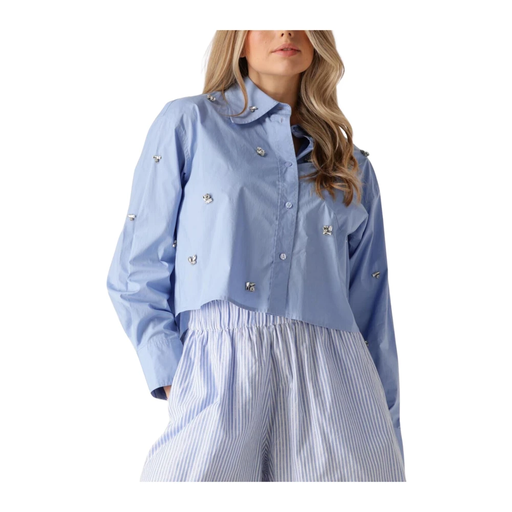 Ibana Lichtblauwe Tiberio Blouse Blue Dames
